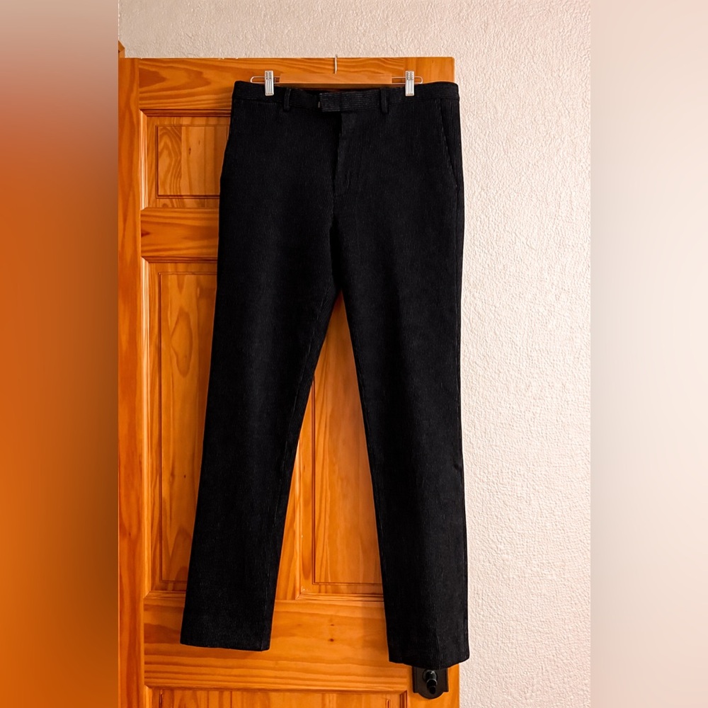 Banana Republic Navy Pinstripe Trousers